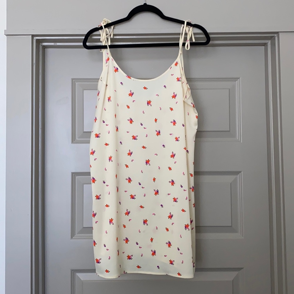 UO Maya Tie-Shoulder Mini Slip Dress